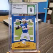 2020 Justin Herbert CSG 9 Graded Lot: Classics, Luminance, Absolute, Astounding