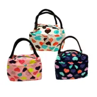 在飛比找momo購物網優惠-【粉甜蜜 愛心手提包】野餐袋 便當包 便當袋 媽媽包 餐盒包