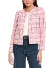 St. John Prince Of Whales Plaid Jacket