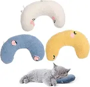BESPORTBLE 3pcs Dog Cat Pillow Cat Plush Toy Cutated Dog Calming Pillow Dog Cone Cat Calming Fuzzy Pillows for Cat Kneading Pillow Collars Bed Pillows Toys Cute Cage Covers Fleece