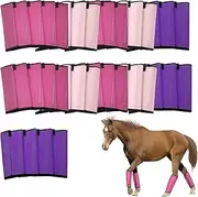 VirgoCCY Set of 44 Loose Fitting Horse Fly Boots, Breathable Mesh Boots Protective Horse Leg Wraps, Horse Leggings for Preventing Flies and Mosquitoes Bites-Reduces Leg Fatigue(Ten Colors)