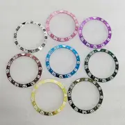 GMT Multi-color Aluminum-Magnesium Watch Bezel Without Luminous for 40mm Case