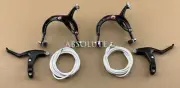 ALL BLACK OLD SCHOOL BMX BIKE MX BRAKE CALIPER,CABLE&LEVER VINTAGE CRUISER BIKE