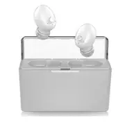T5 TWS bluetooth 5.0 Earphone 2200mAh Power Bank Wireless Mini Binaural Stereo Waterproof Sports Headphone With Charging Box WHITE COLOR