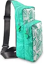 ENFILY Nylon Waterproof Portable Shoulder bags Compatible for Nintendo Switch/Switch OLED Model(2021) & Accessories, Backpack Crossbody Travel Bag, Carrying Case with Glass Screen Protector & Thumb Cap
