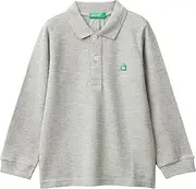 [United Colors of Benetton] Boys Long Sleeve Polo Shirt