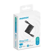 Momax ag.Link Magnetic USB-C to USB-C cable 240w 2M - Black