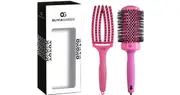 Olivia Garden Hot Pink Set Gift Set for Heat Protection of Hair