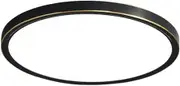 Ultra Thin 1in Full Copper Round LED Flush Mount Ceiling Light, Three-Color Dimming Ceiling Lamp, Acrylic Lamp Shade, Flat Modern Ceiling Lighting Fixture