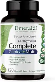 Emerald Laboratories - High Potency Multi Vit-A-Min (4 Daily) - Clinical Potency Formula + CoQ10 & Vitamin K2 MK-7 - 120 Vegetable Capsules