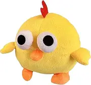 Bouncing Dog Toy, Cartoon Chicken Plush Ball with Sound, 4.56x6.45x6.06 Inches Rechargeable Squeaker Toy for Puppies and Small to Medium Cats, Interactive Moving Game