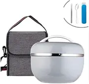 Lunch Box Stainless Steel Insulated Lunch Box Household Lunch Box Student Dormitory Lunch Box Durable (Color : B)