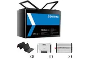 Gentrax 12V 100Ah Lithium Battery + VoltX 2KW Inverter + SRNE 40A Controller + 3* 100W Solar Panel