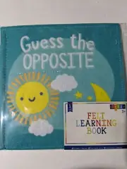 Children's Felt Opposites Learning Book Age 3+ Books Toys