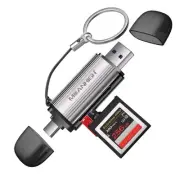 SD Card Reader, USB-C and USB 3.0 Micro SD Card Adapter, Dual Connector Memor...