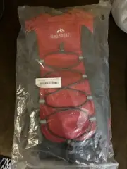 Timo Sports 2L Light Hydration Backpack for Hiking Red Black Adjustable