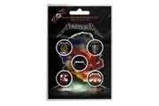 Metallica badge pack Band logo albums hardwired new Official 5 x Pin Button