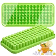 Silicone Ice Cube Tray with Lid Small Ice Nugget Molds 90 Grids Mini Tiny Cru...