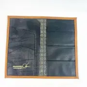 NEW Vintage Mcdonnell Douglas Brown Billfold Bifold Wallet Airplane Company Logo