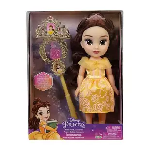 Disney Princess迪士尼公主娃娃及皇冠權杖組-貝兒
