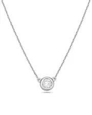 Forever Creations 14K 0.50 ct. tw. Diamond Solitaire Necklace