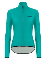 Santini Nebula Puro Women's Windbreaker Jacket - Aqua Size 2XL