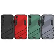 Slim Case For iPhone Xr Shockproof Dual-Layer Stand Cover - Red