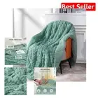 Double-Sided Sherpa and Fleece Weighted Blanket 15lbs - Enhance Sleep Quality