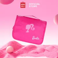 在飛比找蝦皮購物優惠-Miniso X Barbie 化妝包洗漱包旅行包化妝包化妝