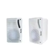 NNEOBA 200W Passive Outdoor Speakers Waterproof Marine (White)