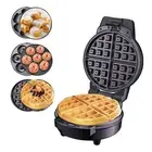 Mini Waffles Maker with 6 Removable Plates, 3 in 1 Small Waffle Maker Mini- W...