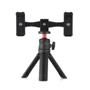 Smartphone Video Kit W/ 2 Phone Holders 4 Cold Shoe Mount 1 Desktop Tripod Z9F0