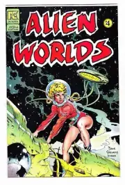 Dave Stevens cover & inside art ALIEN WORLDS #4 - Pacific Comics 1983 near mint