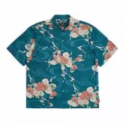 BRIXTON Men's S/S Woven Button Shirt CRUZE - ATB - XLarge - NWT