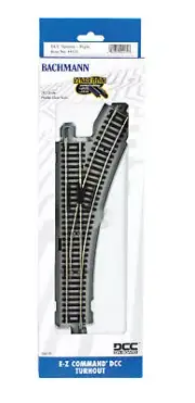 Bachmann 44131 HO Scale E-Z Command DCC Turnout Right
