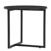 Modern Furniture TURNER Round Side Table 46cm - Black