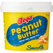 NEW Bega Peanut Butter Smooth Spread 2kg Bulk