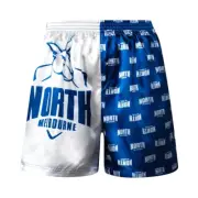 North Melbourne Kangaroos Official AFL Team Summer Boxer Shorts Satin Pyjamas