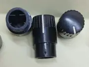 2x 180 degree potentiometer D shaft plastic knob for recessed panel hole