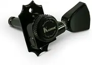Kluson 3 Per Side Locking Revolution Series G-Mount Non-Collared Tuning Machines