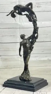 Bronze Figurine Handcrafted Statue Abstract Signed Original Aldo Vitaleh Statue