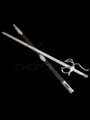 Legend of Zorro Rapier Sword, Handmade Sword with Scabbard