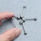 5 Pcs Tongue Piercing Bars Stand Out Jewelry