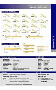 20p PL75 Φ0.0402" OAL 1.0957" spring loaded pogo pin
