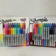 Sharpie 24ct Fine Permanent Markers Set -Original/Metallic/Neon And Glam Pop