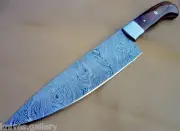 CUSTOM DAMASCUS STEEL CHEF KNIVES / DAGGER / SWORD / RAZOR SHARP 12" WALNUT WOOD