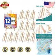 Portable 16-Inch Pine Tabletop Easel Set - Perfect for Kids' Painting Parties