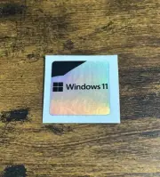 1x Windows 11 Holographic Desktop / Laptop Computer PC sticker label (NEW)