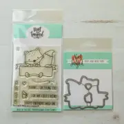 RARE and NEW Neat & Tangled "So Foxy" photopolymer stamps and dies