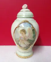 Bradford Heirloom Porcelain SAGE A Touch of Heaven Angel Spice jar